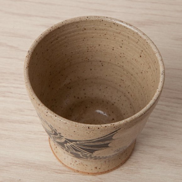 Small Handmade Studio Pottery Artisan Ceramic Dragon Planter Speckled Signed - Picture 6 of 16